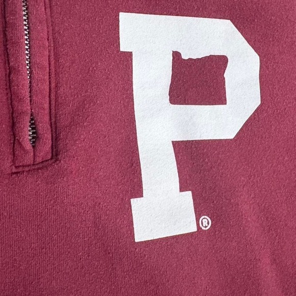 Maroon Portland Gear quarter zip sweatshirt - Picture 2 of 4